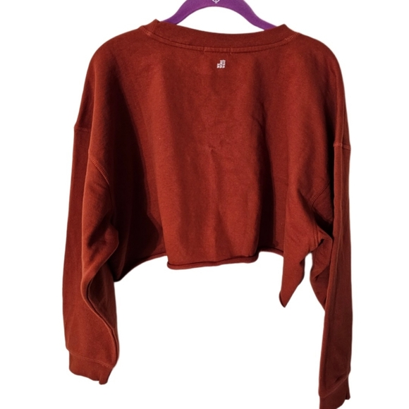 **SOLD** WEWOREWHAT Cropped Crew Sweatshirt NWT - Picture 7 of 9